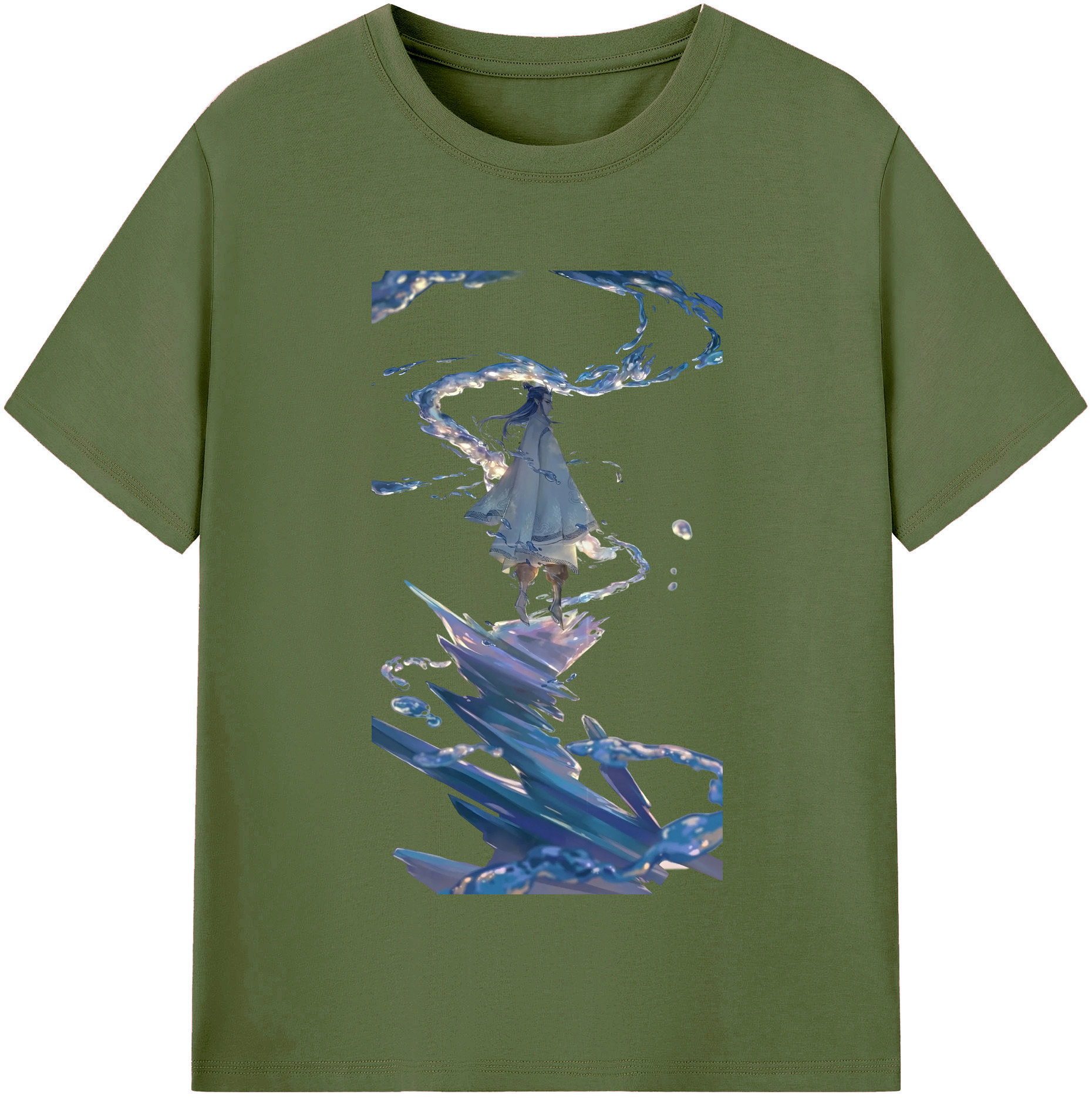 （画像用） Ne Zha 2 ナタ 魔童の大暴れ 綿100％半袖Tシャツ（フロントプリント）